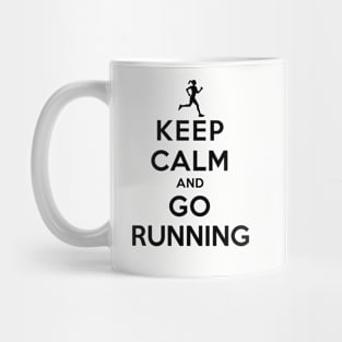 Keep Calm and Go Running (Female) Mug